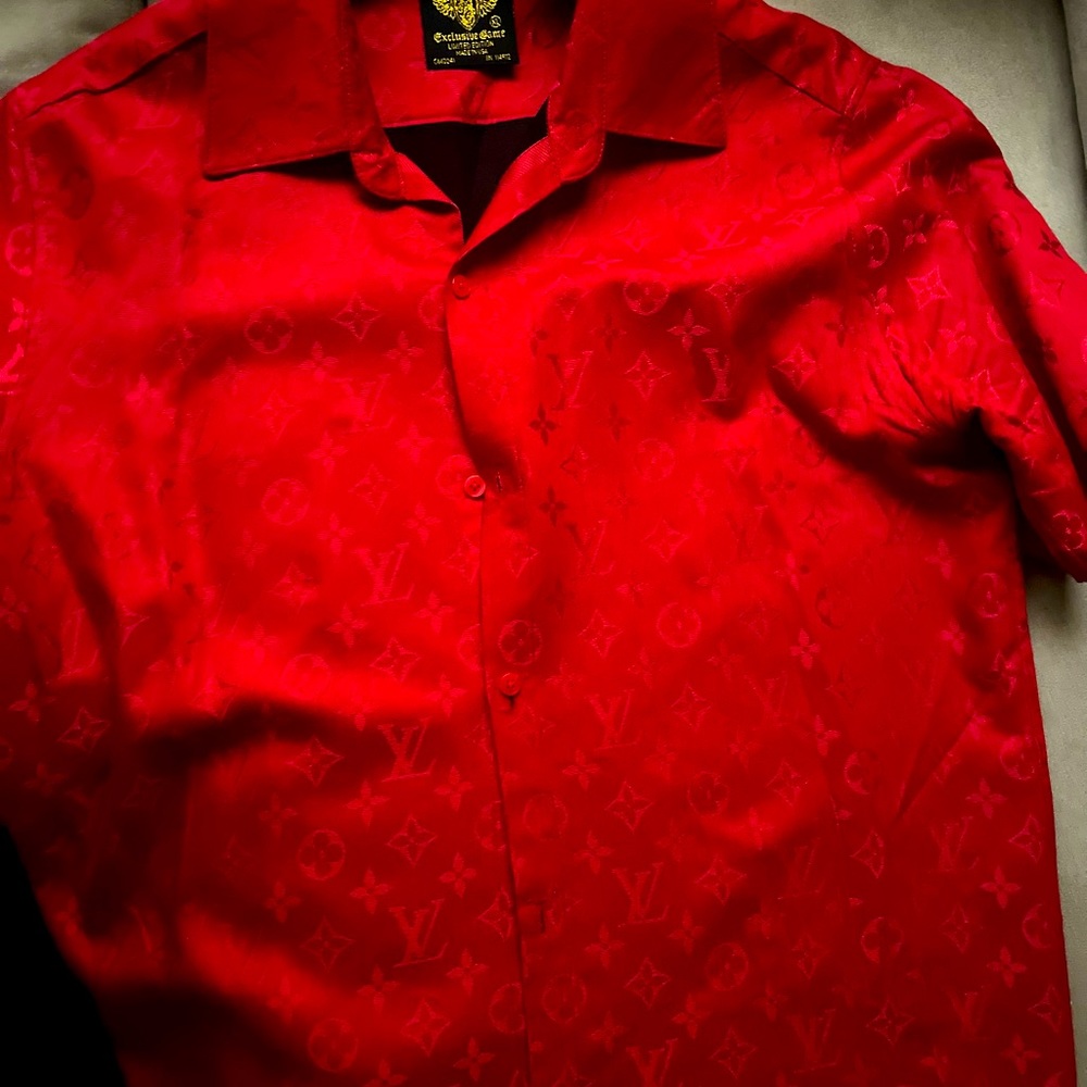 Custom made Louis Vuitton button up.